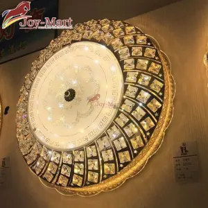 đèn pha lê led ốp trần phong khách