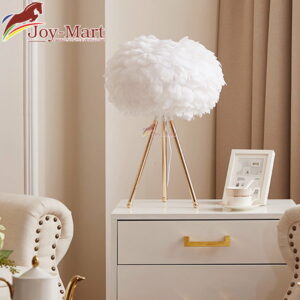 đèn ngủ để bàn lông vũ trang trí phòng khách mb3888t