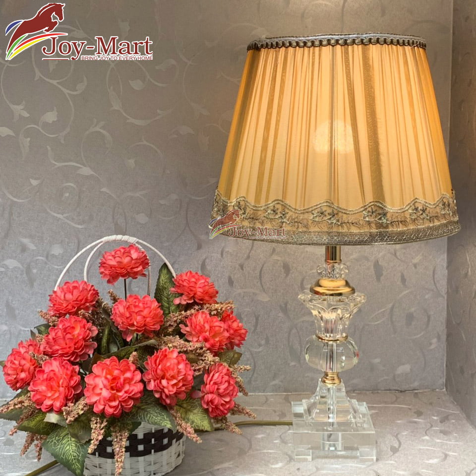 Đèn bàn phòng ngủ thân pha lê cao cấp MB1075 1 đèn bàn pha lê trang trí phòng ngủ MB1075