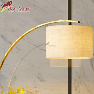 đèn cây trang trí có chao vải lụa dày dễ vệ sinh