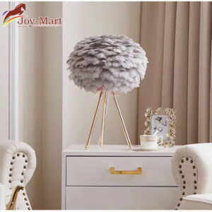 đèn ngủ để bàn lông vũ thiết kế quý phái sang trọng mb3888x