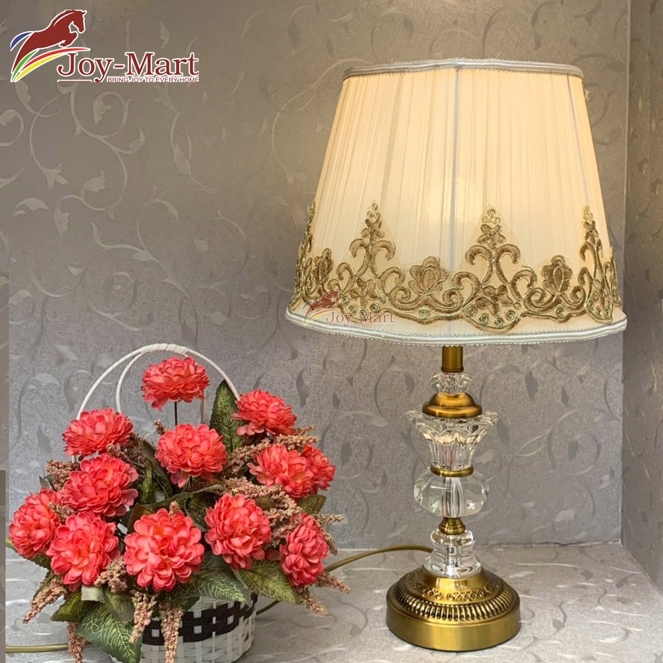 Đèn để bàn thân pha lê sang trọng MB1079 1 đèn ngủ để bàn pha lê hiện đại
