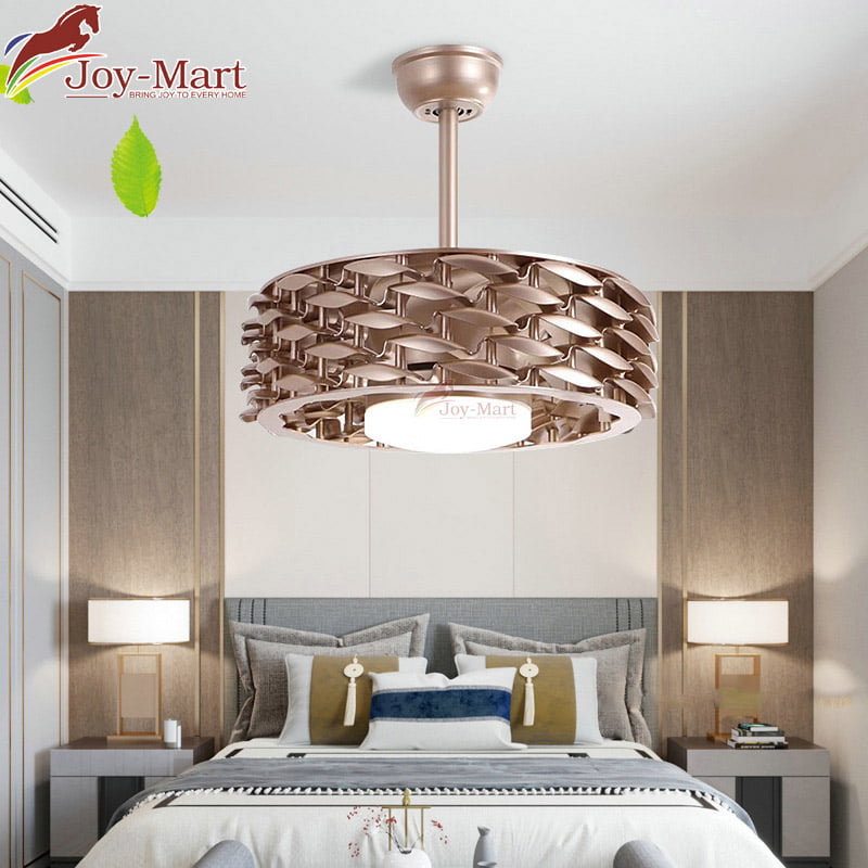 quạt trần đèn không cánh màu vàng cao cấp