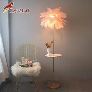 Đèn cây lông vũ phòng khách 3813