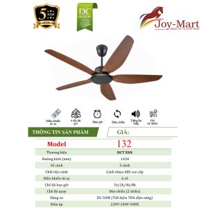quạt trần không đèn mqt132