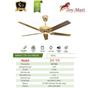 quạt trần cánh sắt mqt201