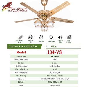 Quạt trần QT104-VS