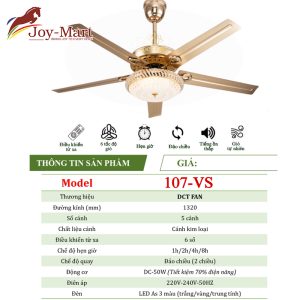 Quạt trần cánh sắt QT107-VS