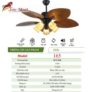 Quạt trần cánh nhựa QT165
