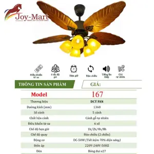 Quạt trần phong cách QT167