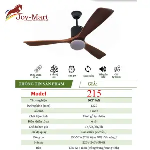 Quạt trần đèn 3 cánh QT215