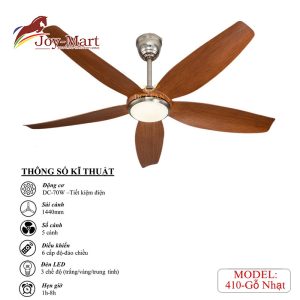 Quạt trần 410 gỗ