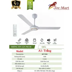 Quạt Trần 3 cánh giá rẻ A1- Trắng